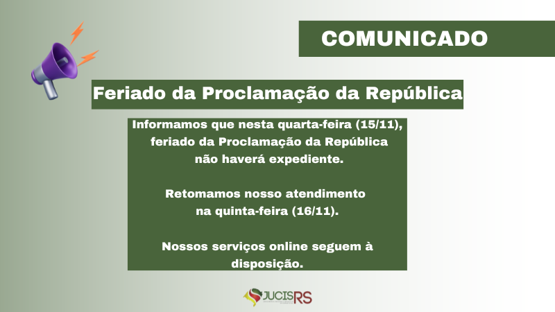 Comunicado Feriado Da Proclama O Da Rep Blica Junta Comercial