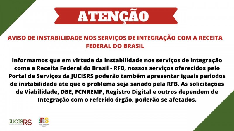 INSTABILIDADE COM A RFB