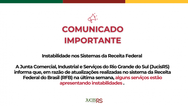 Instabilidade nos Sistemas da Receita Federal do Brasil (RFB)