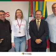 Reuni&atilde;o institucional ocorreu na sede da Junta Comercial, Industrial e Servi&ccedil;os do Rio Grande do Sul