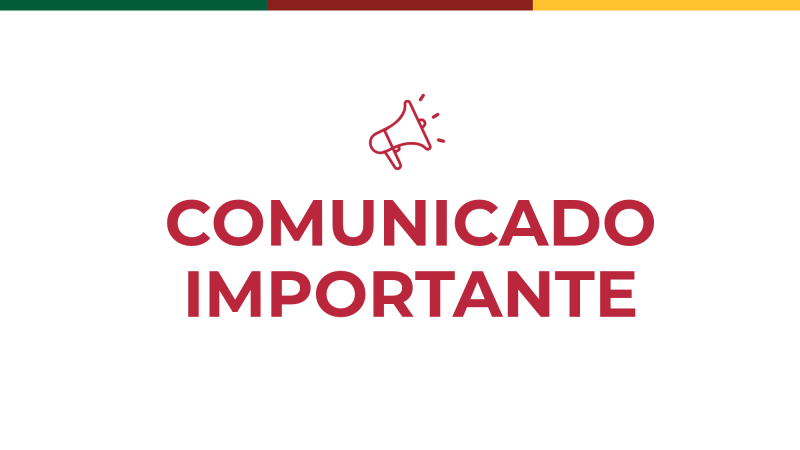 Comunicado importante